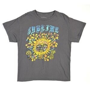 Sublime T-Shirt Adult Medium Sun Gray Short Sleeve Rock